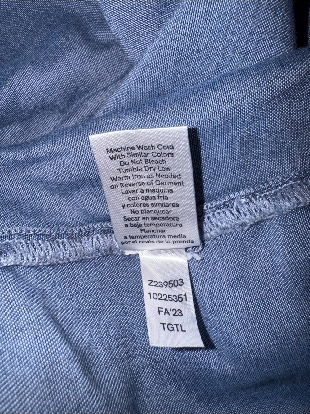 VENUS Denim Blue Maxi Dress with Pockets. Plus Size, Length 46” - Picture 6 of 7
